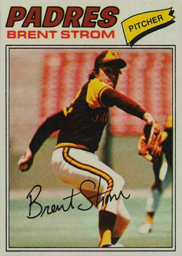 1977 Topps Brient Strom #348 Baseball Card