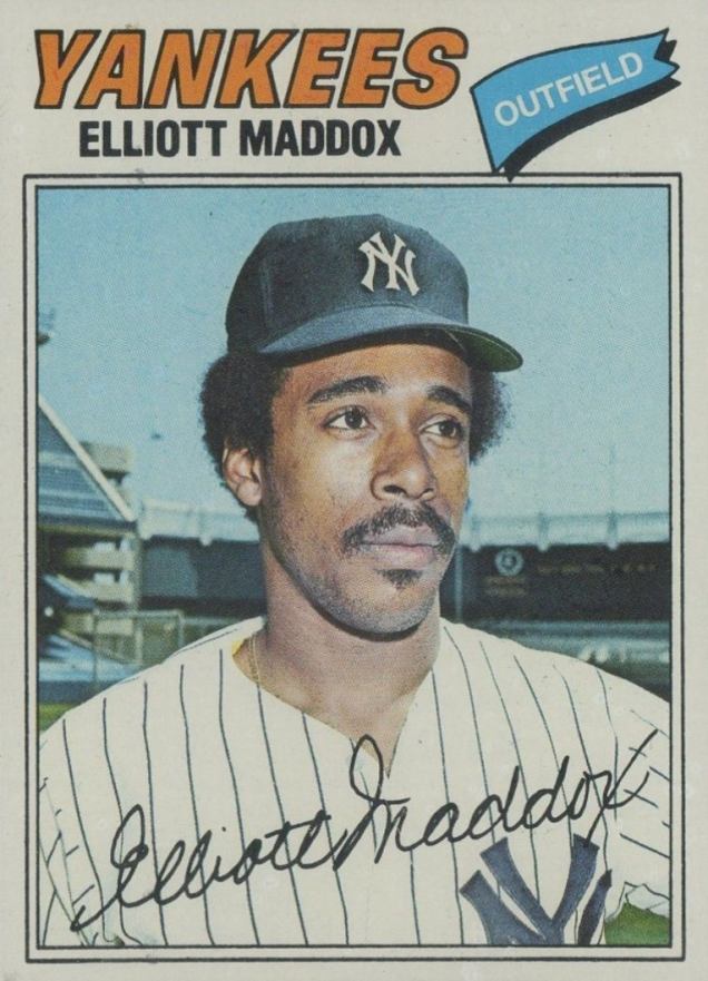 1977 Topps Elliott Maddox #332 Baseball Card