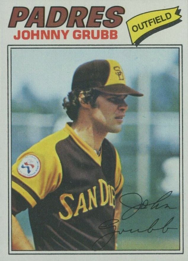 1977 Topps Johnny Grubb #286 Baseball Card