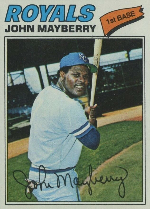 1977 Topps John Mayberry #244 Baseball Card