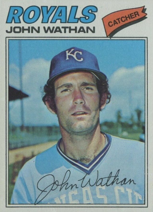 1977 Topps John Wathan #218 Baseball Card