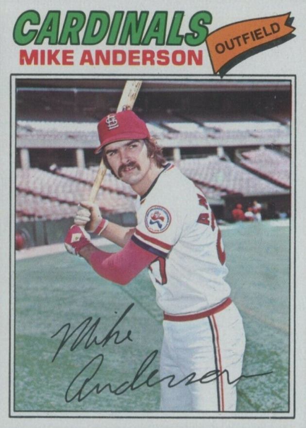 1977 Topps Mike Anderson #72 Baseball Card