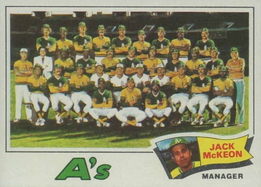 1977 Topps Oakland A's Team #74 Baseball Card