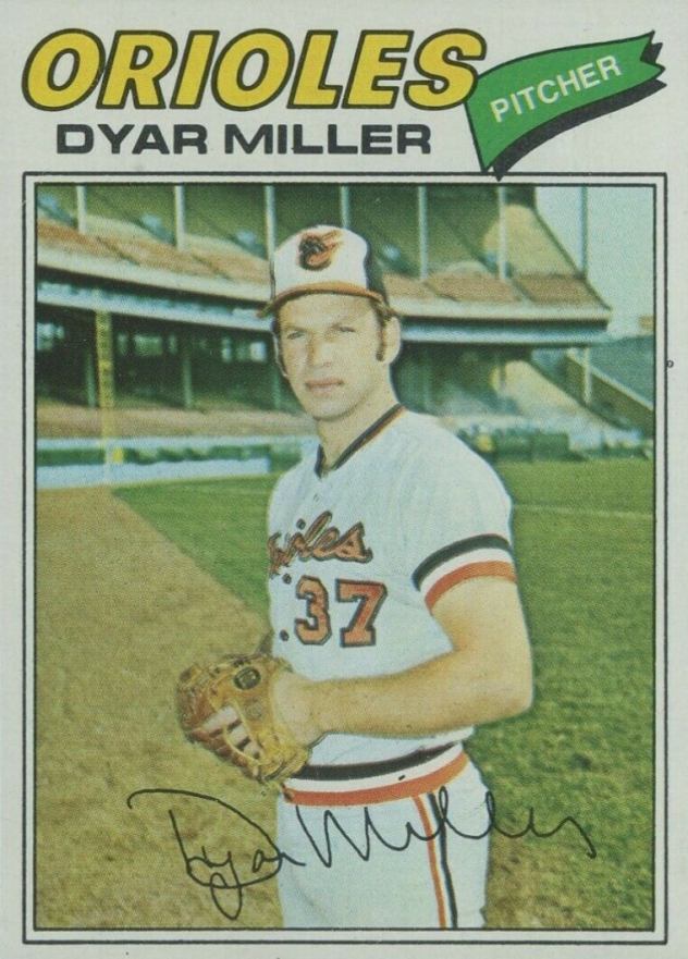 1977 Topps Dyar Miller #77 Baseball Card