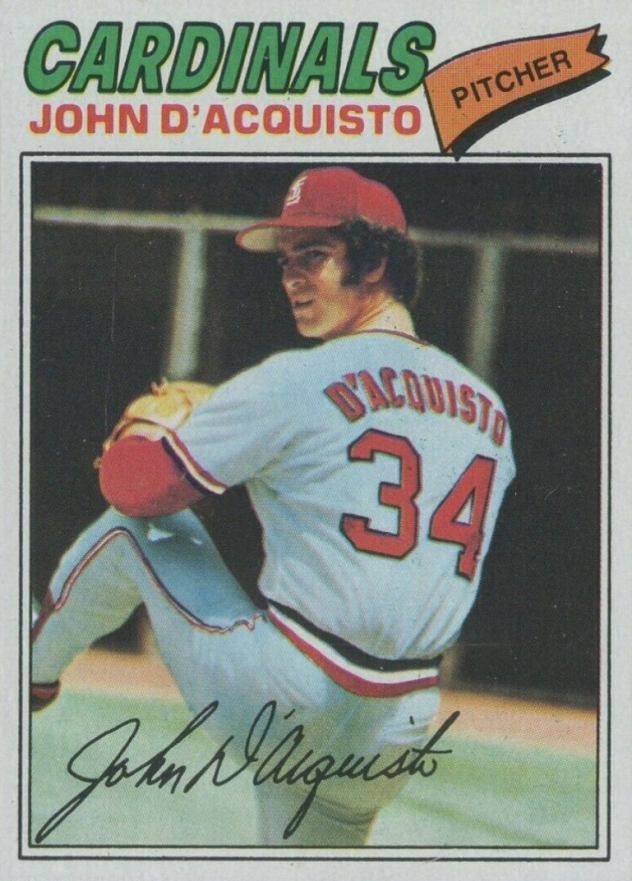 1977 Topps John D'Acquisto #19 Baseball Card