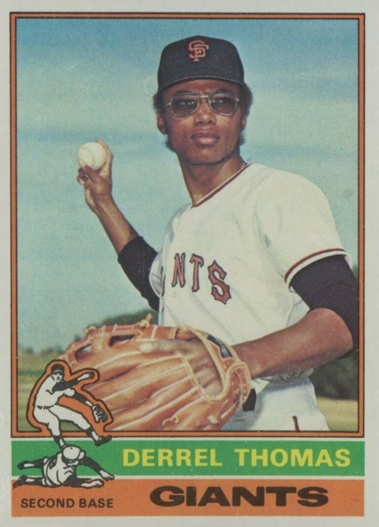 1976 Topps Derrel Thomas #493 Baseball Card