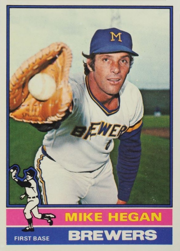 1976 Topps Mike Hegan #377 Baseball Card