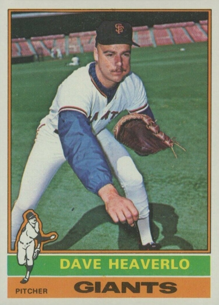 1976 Topps Dave Heaverlo #213 Baseball Card