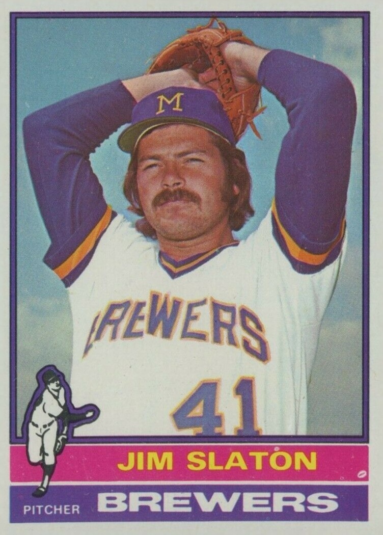 1976 Topps Jim Slaton #163 Baseball Card