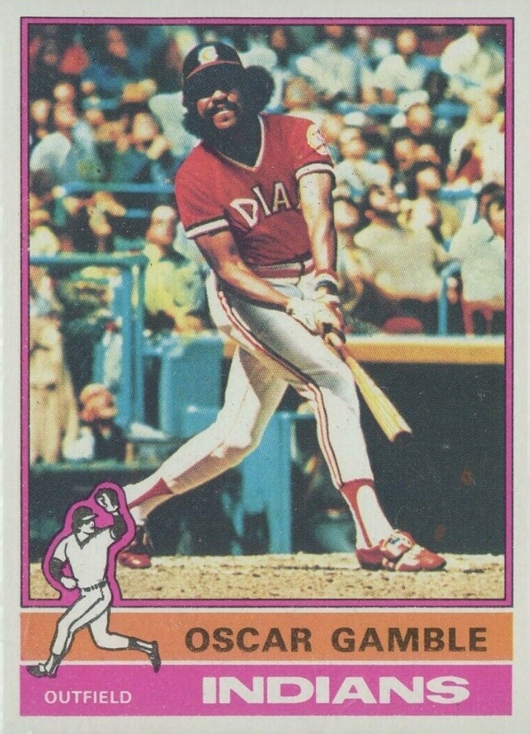 1976 Topps Oscar Gamble #74 Baseball Card