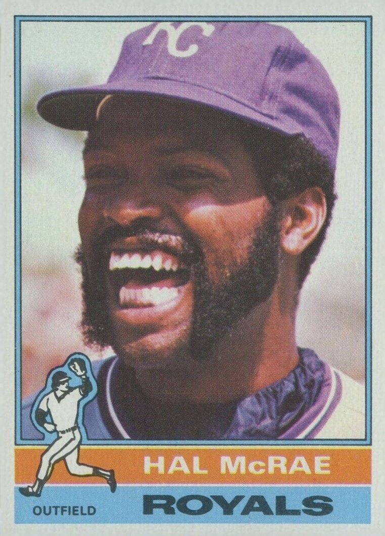 1976 Topps Hal McRae #72 Baseball Card