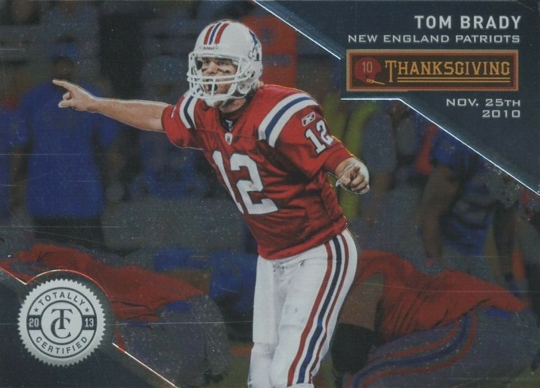 2013 Panini Totally Certified Tom Brady #57 Football Card