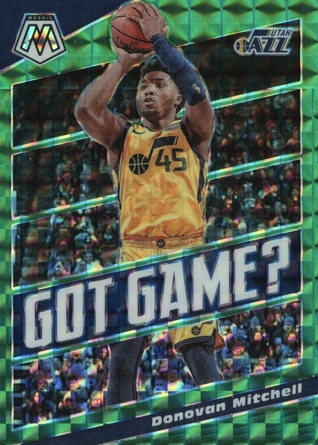 2019 Panini Mosaic Got Game Donovan Mitchell #18 Basketball Card