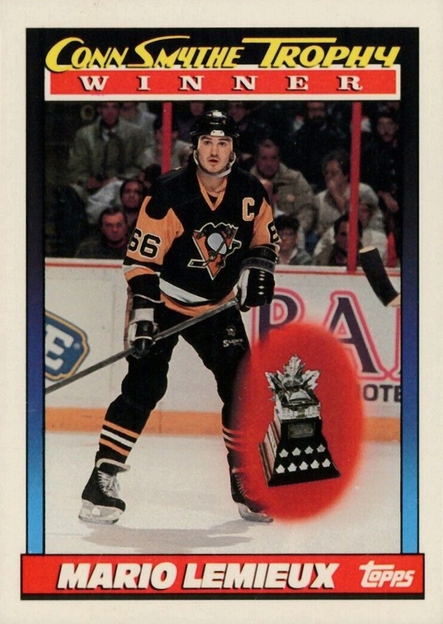 1991 Topps Mario Lemieux #523 Hockey Card