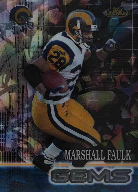 2000 Finest Marshall Faulk #199 Football Card