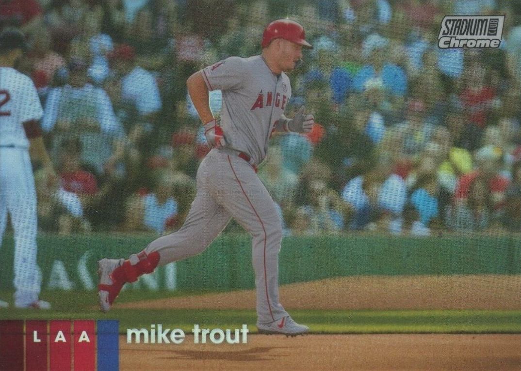 2020 Stadium Club Chrome Mike Trout #1 Baseball Card