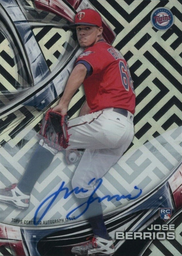 2016 Topps High Tek Autographs Jose Berrios #HTJBE Baseball Card