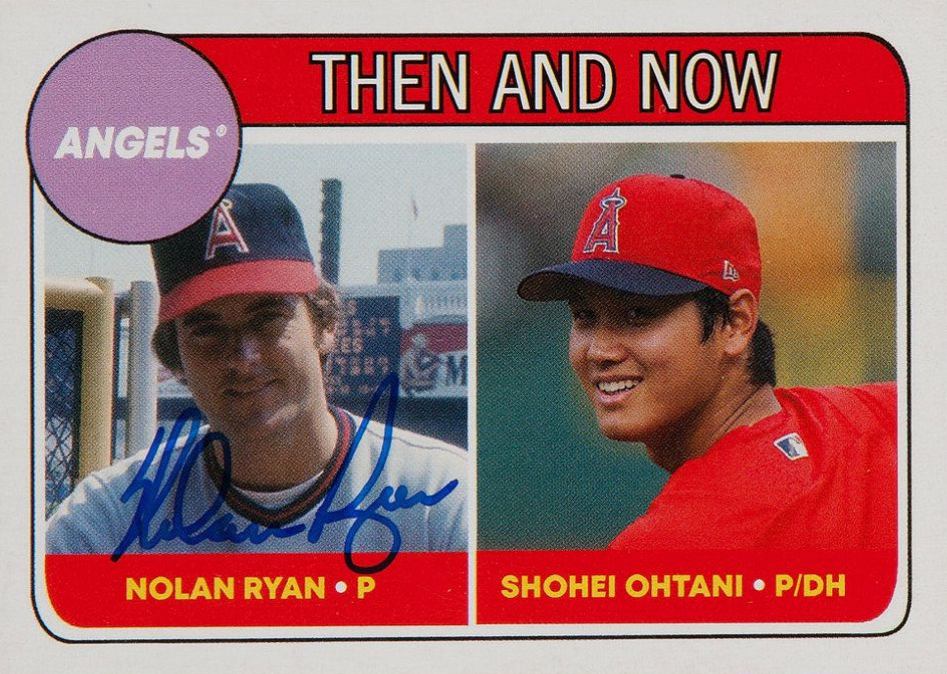 2018 Topps Throwback Thursday Nolan Ryan/Shohei Ohtani #67 Baseball Card