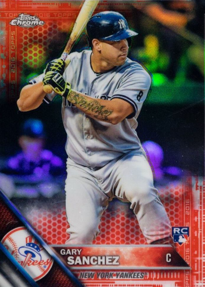2016 Topps Chrome Gary Sanchez #143 Baseball Card