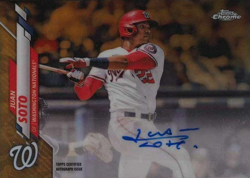 2020 Topps Chrome Update Autographs Juan Soto #JS Baseball Card