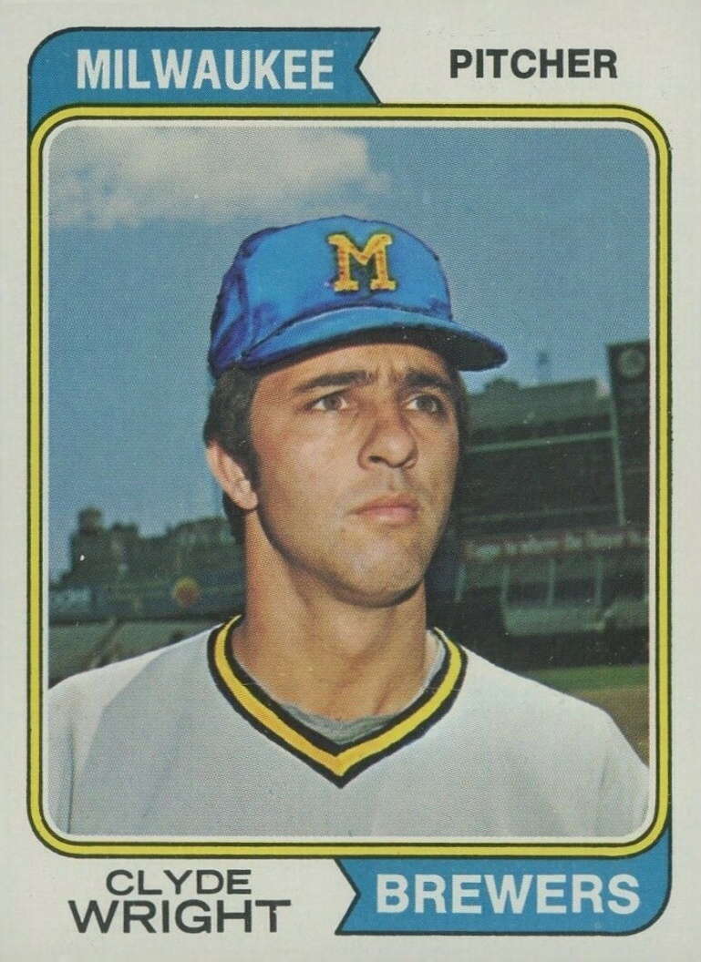 1974 Topps Clyde Wright #525 Baseball Card