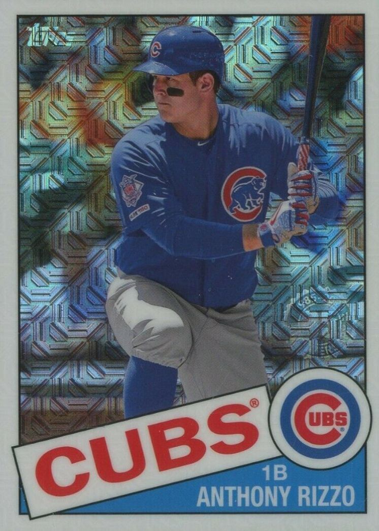 2020 Topps Silver Pack 1985 Chrome Promo Anthony Rizzo #8 Baseball Card