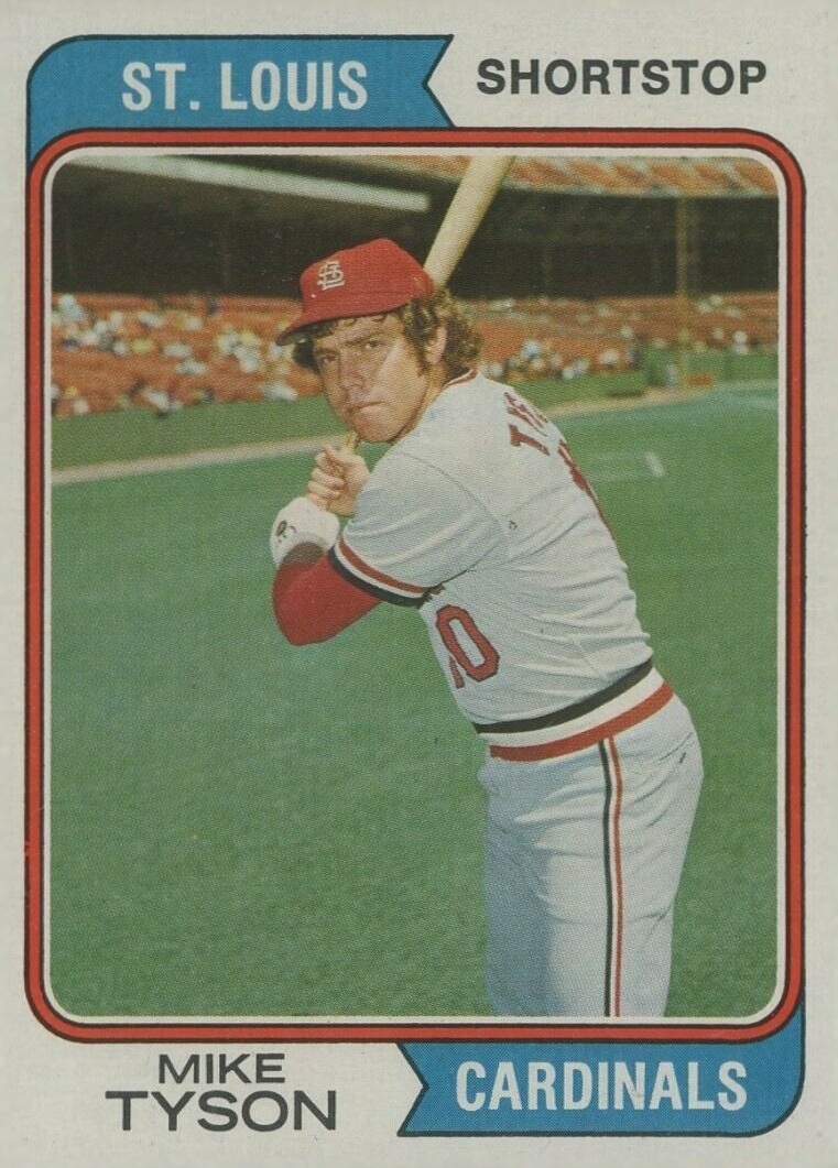 1974 Topps Mike Tyson #655 Baseball Card