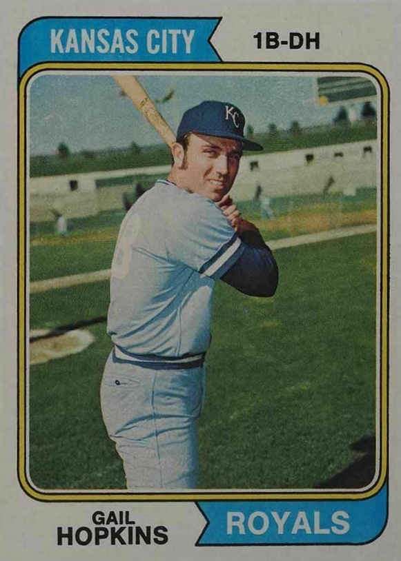 1974 Topps Gail Hopkins #652 Baseball Card