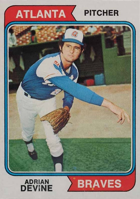1974 Topps Adrian Devine #614 Baseball Card