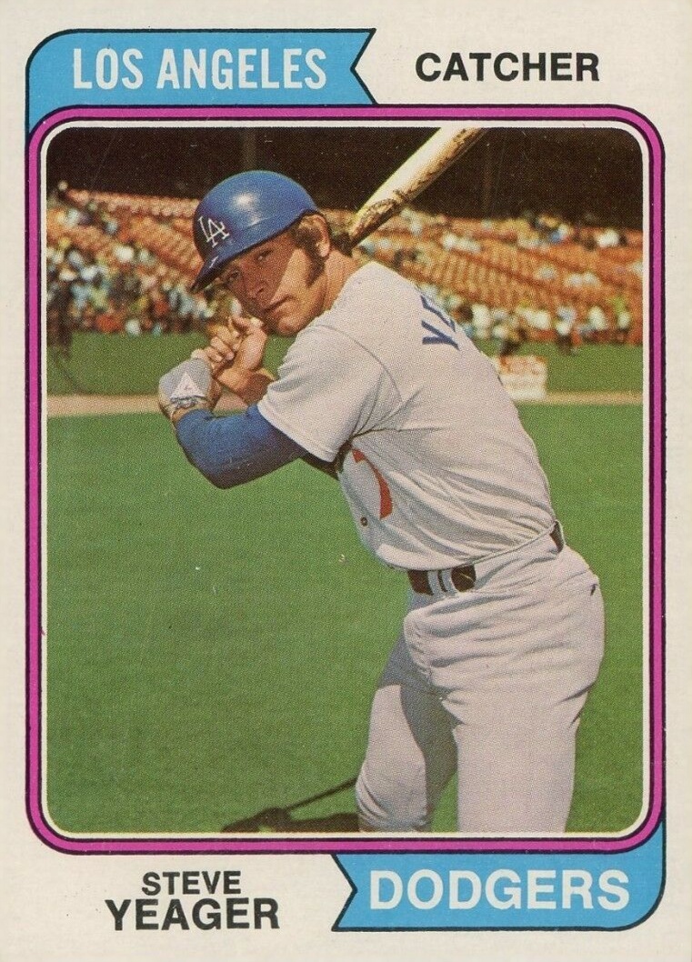 1974 Topps Steve Yeager #593 Baseball Card