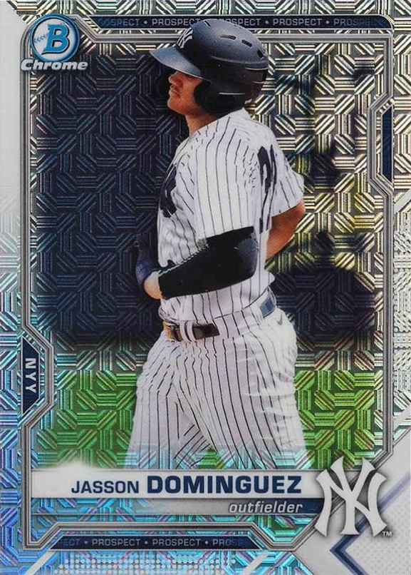 2021 Bowman Mega Box Chrome Jasson Dominguez #BCP13 Baseball Card
