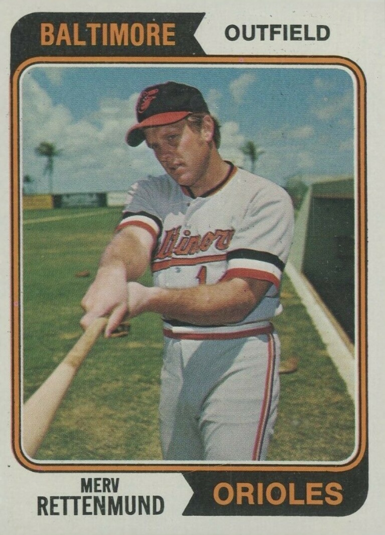 1974 Topps Merv Rettenmund #585 Baseball Card