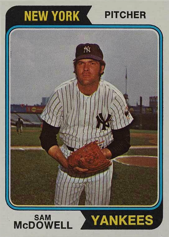 1974 Topps Sam McDowell #550 Baseball Card