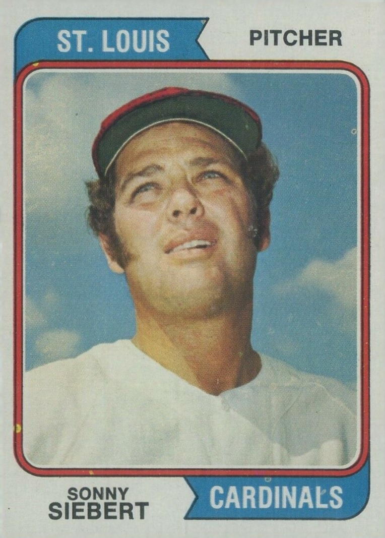 1974 Topps Sonny Siebert #548 Baseball Card