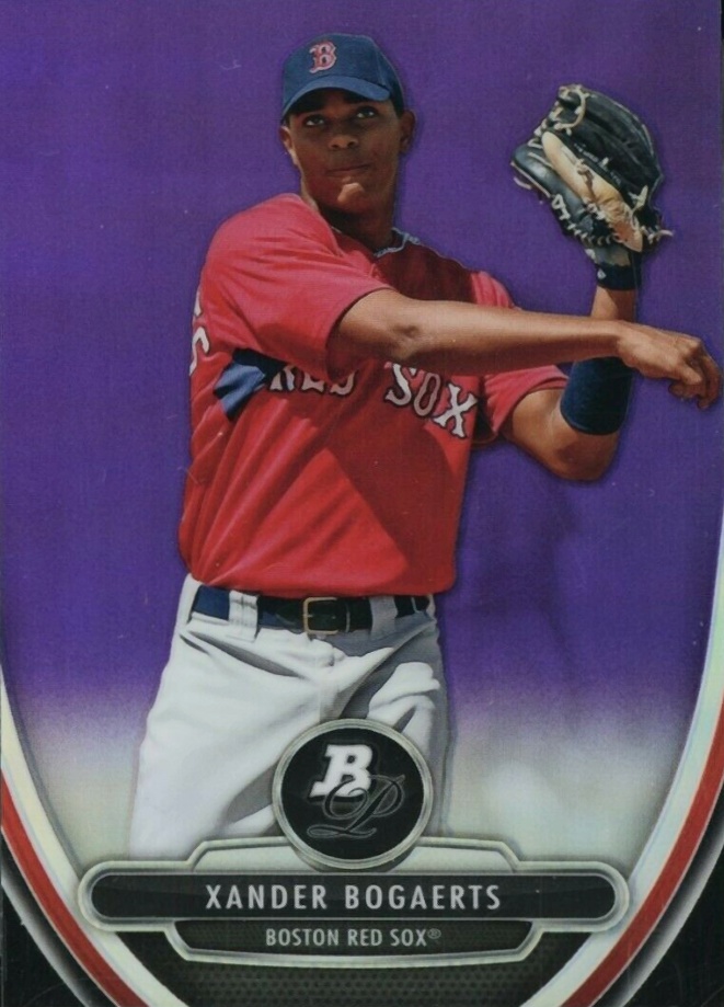 2013 Bowman Platinum Chrome Prospects Xander Bogaerts #8 Baseball Card