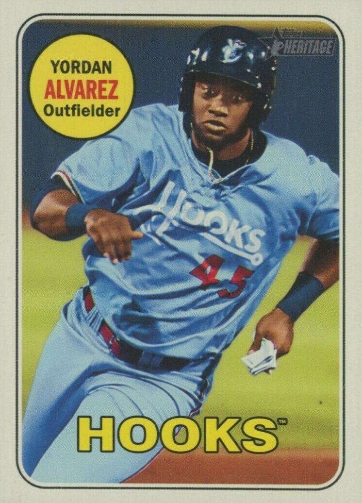 2018 Topps Heritage Minor League Yordan Alvarez #111 Baseball Card