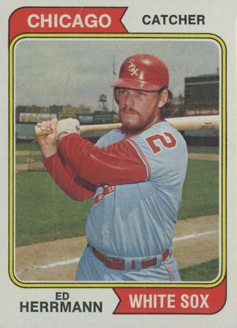 1974 Topps Ed Herrmann #438 Baseball Card