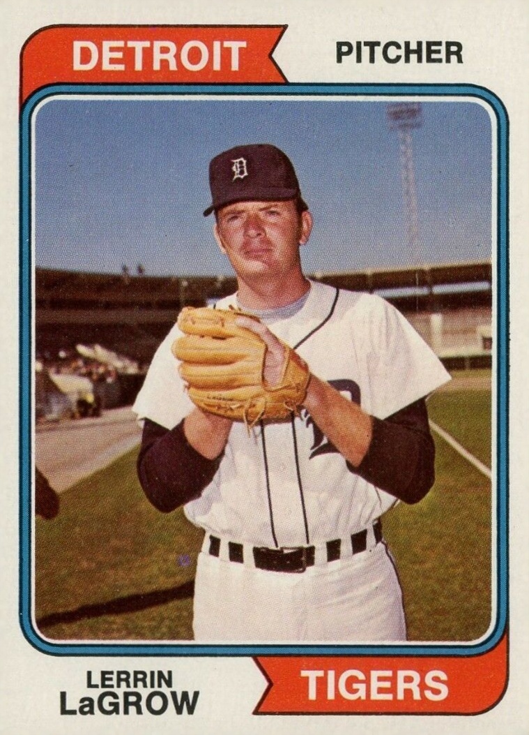 1974 Topps Lerrin LaGrow #433 Baseball Card