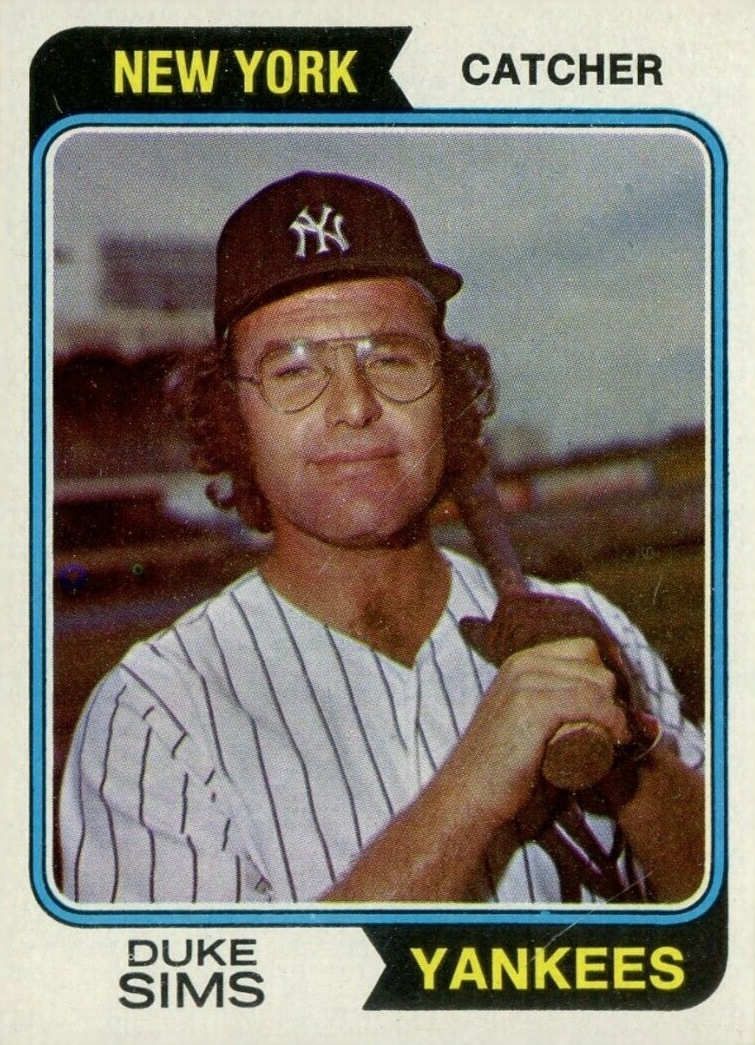1974 Topps Duke Sims #398 Baseball Card