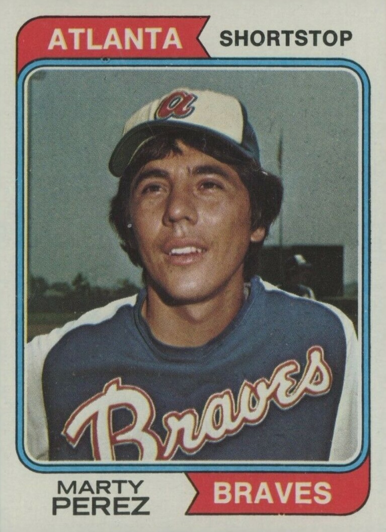 1974 Topps Marty Perez #374 Baseball Card