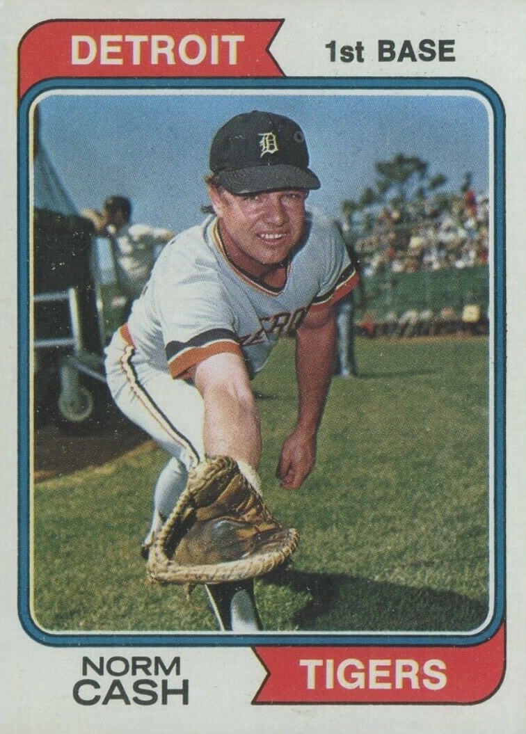 1974 Topps Norm Cash #367 Baseball Card
