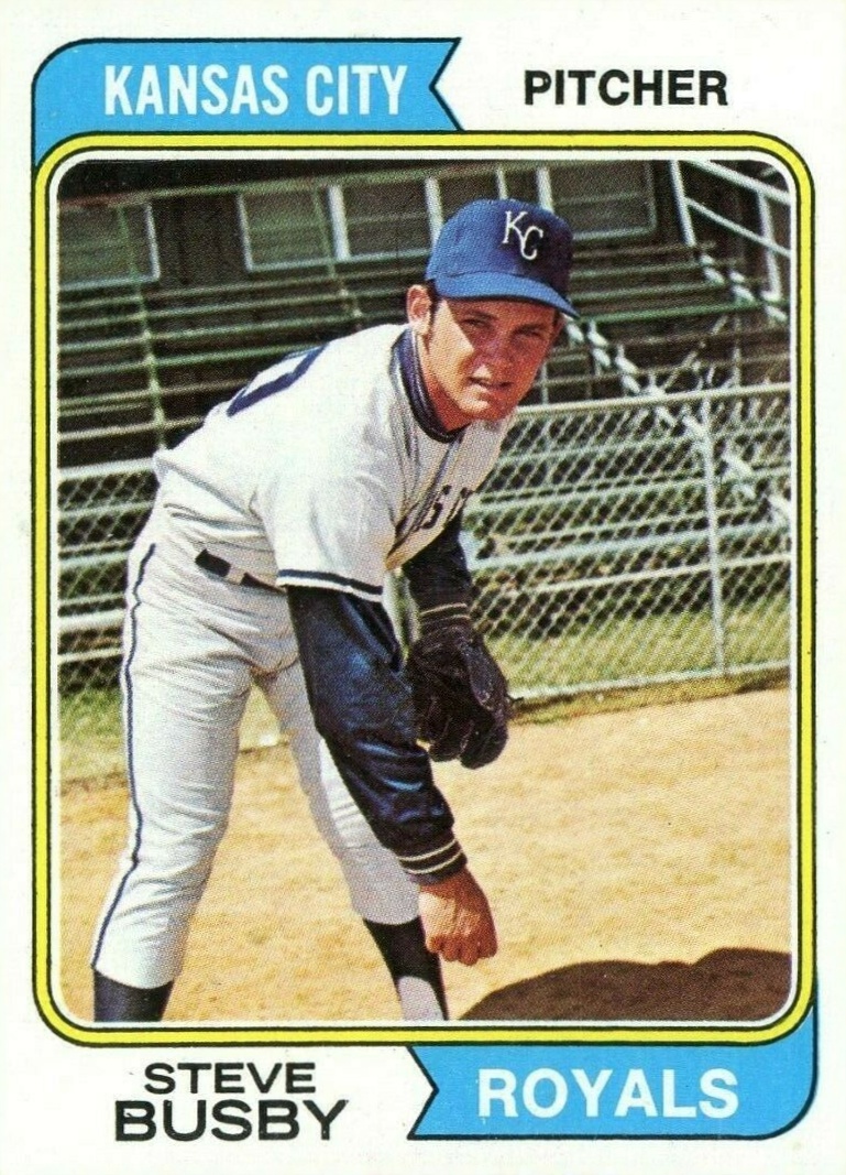 1974 Topps Steve Busby #365 Baseball Card