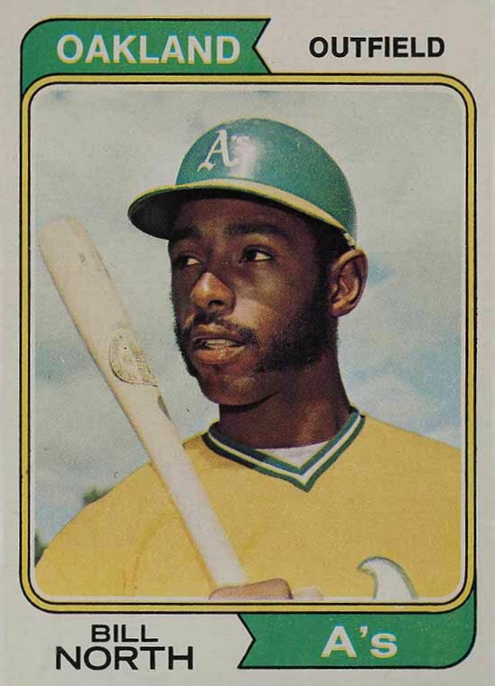 1974 Topps Bill North #345 Baseball Card