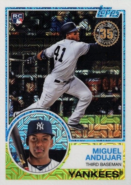 2018 Topps Silver Pack 1983 Chrome Promo Miguel Andujar #38 Baseball Card