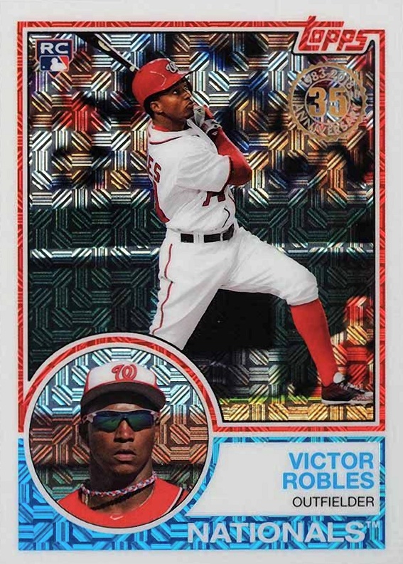 2018 Topps Silver Pack 1983 Chrome Promo Victor Robles #27 Baseball Card