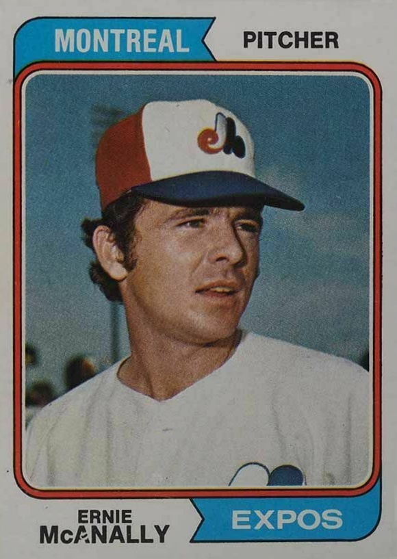 1974 Topps Ernie McAnally #322 Baseball Card
