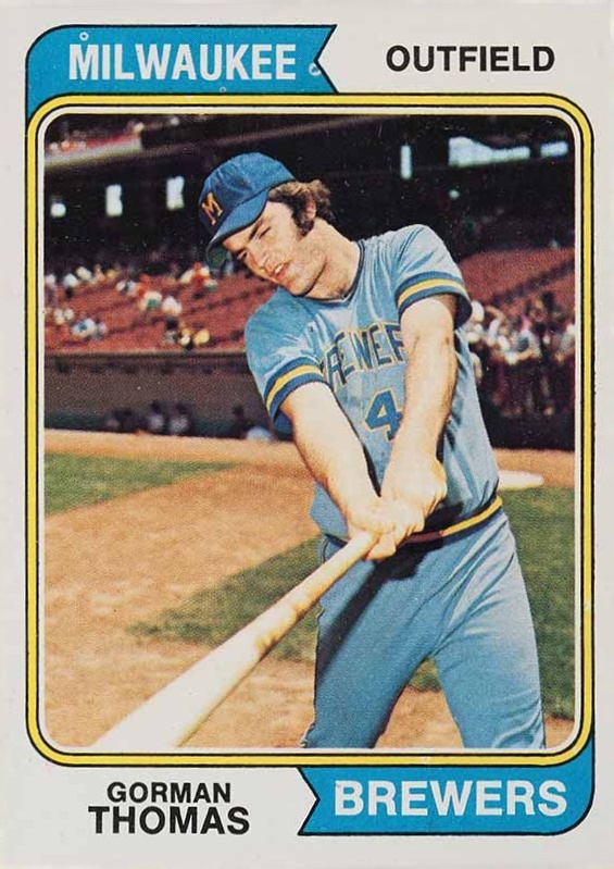 1974 Topps Gorman Thomas #288 Baseball Card
