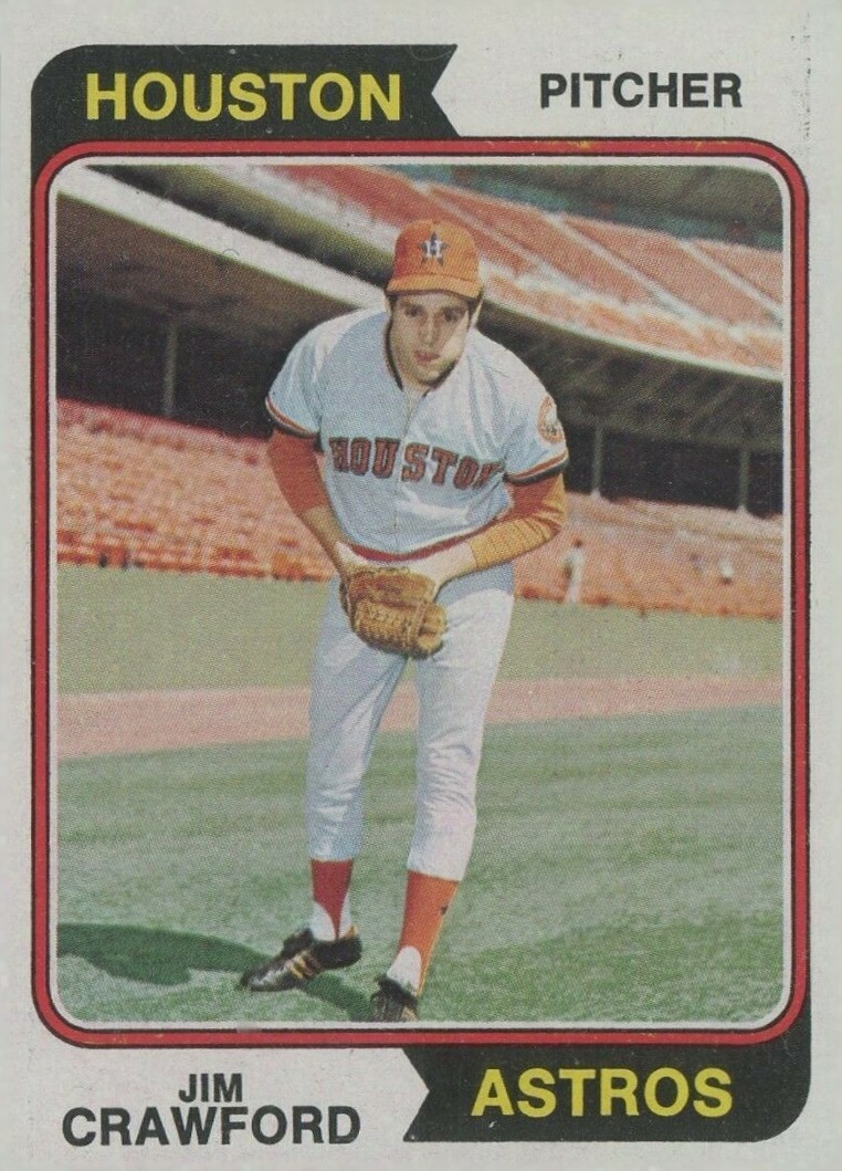 1974 Topps Jim Crawford #279 Baseball Card