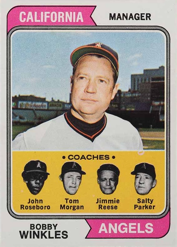 1974 Topps Angels Mgr./Coaches #276 Baseball Card
