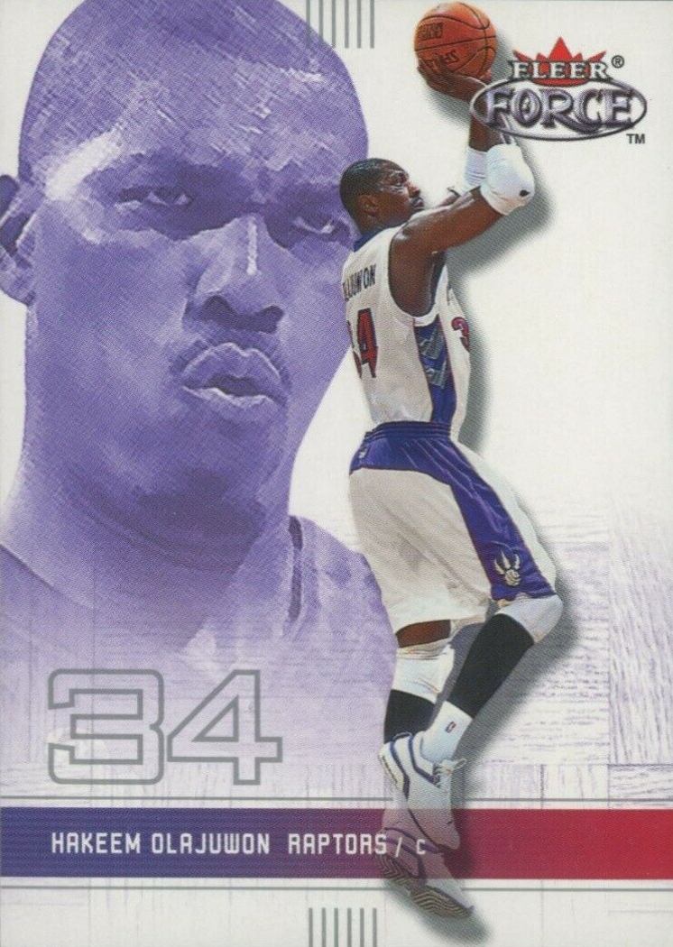 2001 Fleer Force Hakeem Olajuwon #64 Basketball Card